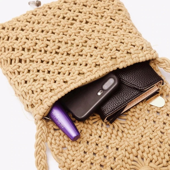 Macrame Crossbody Handbag - Picture 4 of 9